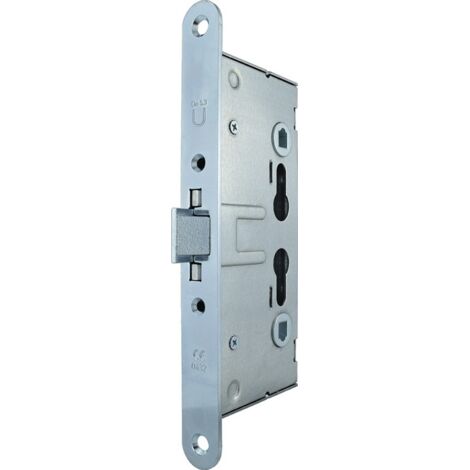 Serrure de protection contre le feu 1009P PZ 24/65/72/9mm DIN gauche/droite revêtue de rouge (1/3)