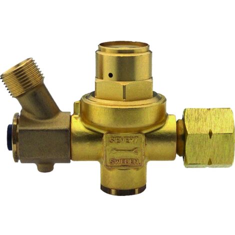 Régulateur de pression de propane avec manomètre 2 bar 6 kg/h G 3/8" LH (1/2)