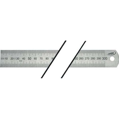 Règle flexible en acier inoxydable 1500mm – Graduation A = mm/mm – Échelle gravée au laser – 460210 – Helios Preisser (1/3)