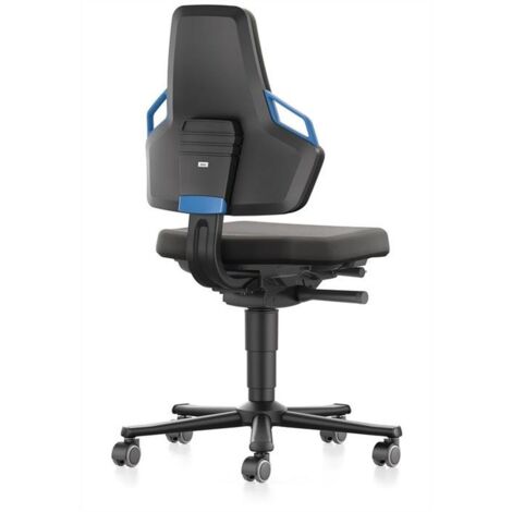 Chaise de bureau pivotante Nexxit Rl. Couleur de poignée bleue Tissu Supertec (1/5)