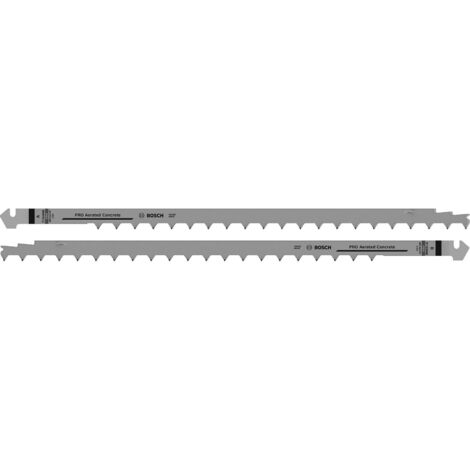 Bosch – Lame de scie tandem 408 mm pour béton cellulaire et métal dur – Jeu de 2 lames en carbure de tungstène – 2608632123