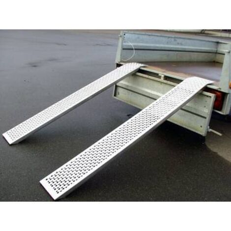 Rail de déchargement 400 kg sans rebord, longueur 1500 mm, largeur de la surface de roulement 195 mm (1/3)