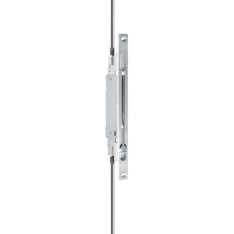 Poignée de porte Türkantriegel 345K 45 mm, tige de seuil 24 mm, longueur de la tige 285 mm, en acier inoxydable F-St. Käntig