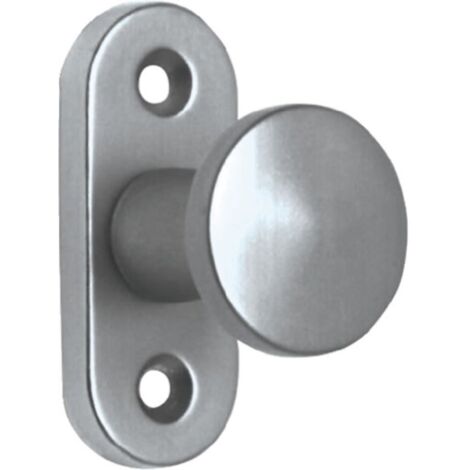 Poignée de porte en aluminium F2 / couleur nickel neuf de 35 mm (1/3)