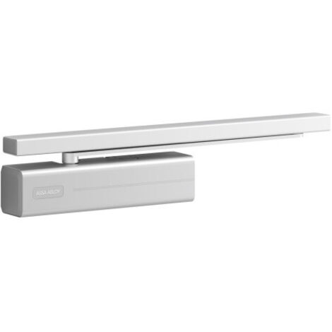 Fermeture automatique de porte à rail coulissant DC500 montage normal, bandes EN1-4, blanc 9016 EN1-4