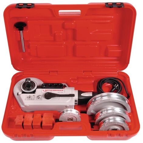 Rothenberger – Cintreuse électrique ROBEND® 4000 – Pliage à froid jusqu'à 180° – Moteur 1010W pour tubes en cuivre et acier – Segments en aluminium forgé (1/4)