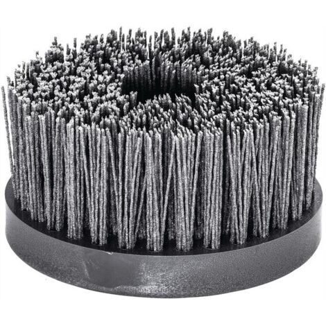 Lessmann – Brosse pour meuleuse D. 130 mm M14 – Carbure de silicium pour bois et métal – Ponçage et préparation – 405845