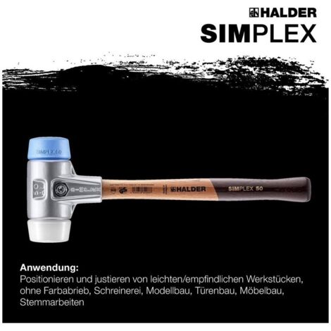 Marteau à panne SIMPLEX L.405mm tête Ø.60mm HO Superplast blanc/TPE souple bleu