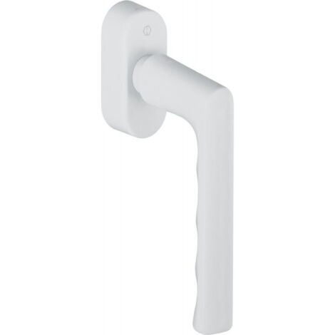 Hoppe – Poignée de fenêtre Hamburg 0700/UD9020 en aluminium F9016 – Blanc – Circulation 32-42mm – Verrouillage automatique