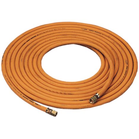 Tuyau de gaz de pétrole liquéfié 5x6,3mm G3/8" LH x G3/8" LH Haute pression L.5m (1/3)