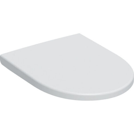 Geberit – Siège abattant WC 501660011 en duroplast – Fixation supérieure verrouillable – SoftClose pour fermeture silencieuse – Blanc brillant