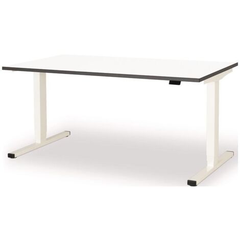 Bureau levero H650-1250xL1600xP800mm blanc signal, RAL9003/blanc électrique (1/2)