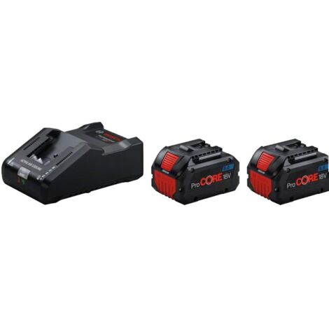Bosch – Kit de démarrage 2 x ProCORE18V 8,0Ah – Chargeur rapide GAL 18V-160 – Technologie COOLPACK 2.0 pour gestion thermique (1/10)