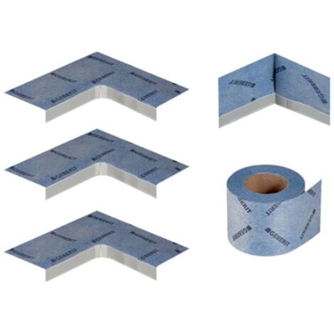 Kit d'étanchéité pour receveur de douche – Membrane d'étanchéité 5m – Pour coin intérieur et coins extérieurs – GEBERIT
