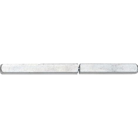 Carré porte type Y 9x124mm – Goupille pleine divisée en acier galvanisé – Pour serrures à fouillot divisé – Résistance à la corrosion – EDI