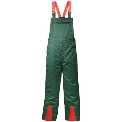 Pantalon de protection contre la coupe FICHTE taille 60 vert/rouge (1/5)