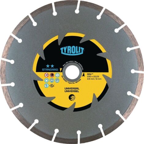 Disque de coupe diamant DCU, diamètre 125 mm, trou 22,23 mm, usage universel (1/2)