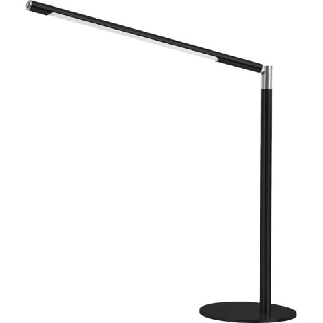 Lampe de bureau Aura noire H.max.420mm, pied avec LED (1/5)