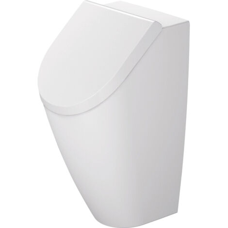 Duravit – Urinoir Rimless à alimentation cachée en céramique sanitaire – Dimensions 300x350x585mm – Évacuation horizontale – Chasse d’eau 0,5l