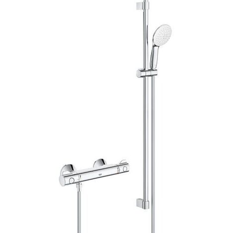 Mitigeur de douche Grohtherm 800 345662 avec ensemble de douche 900 mm chromé