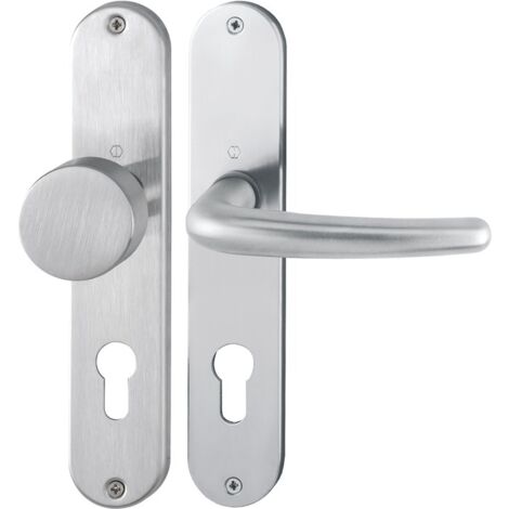HOPPE Garniture à plaque longue Den.E58/302/1310Z VA F69 PZ 72mm DIN G/D - 2821013 (1/5)