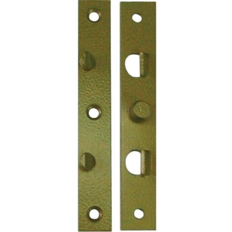 Plaque plate fixation L.140mm B.22mm S.3mm acier galvanisé (1/3)