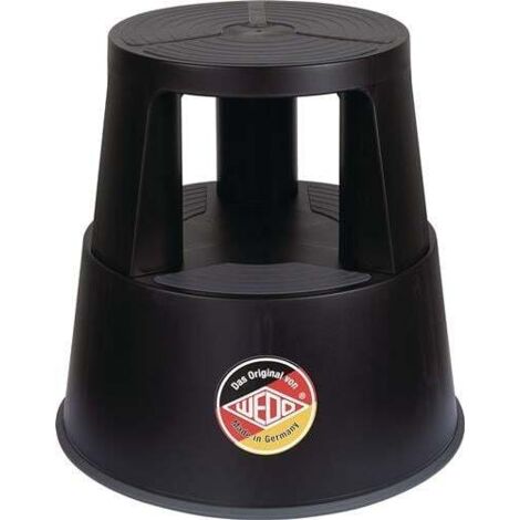 Tabouret roulant PP & TPE noir H. avec/sans charge 420/428mm (1/5)