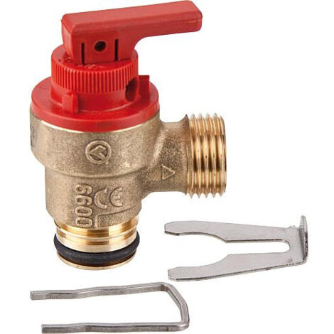 Soupape de sécurité 3 bars – Filetage R1/2 – Compatible modèles Vaillant VC/VCW 204/254 – Protection contre surpression (1/3)