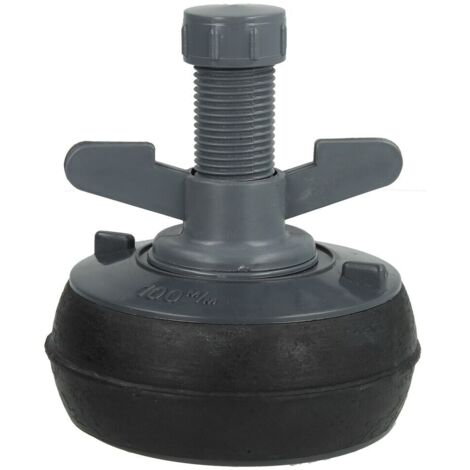 Le Sanitaire – Bouchon à fermeture rapide 95 - 110 mm – Raccord d'évacuation PVC résistant aux UV – Écrou à ailettes pour serrage facile – Vis banjo incluse