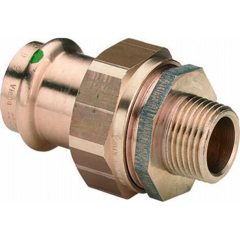 Raccord à vis avec joint plat SC Sanpress 2265 en 22 mm x R1 Sibr (1/4)