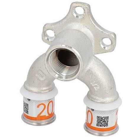 Uponor S-Sertir PLUS rondelle murale en U Ø16mm-DN15 (1/2")-Ø16mm FF (1/3)
