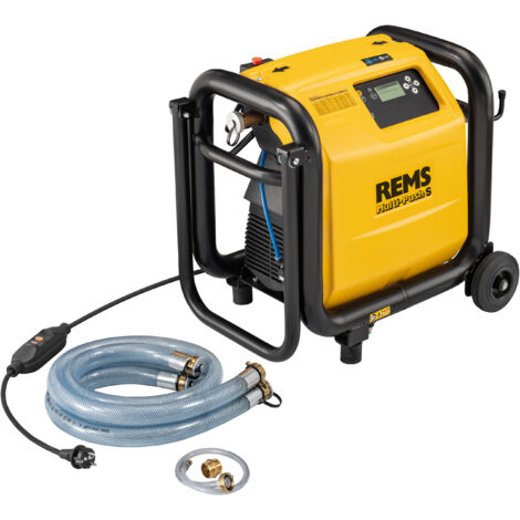 Rems – Appareil de désembouage hydropneumatique 1500W – Rinçage et désinfection canalisations ≤ DN 50 – Compresseur d'air 8 bar – Affichage LCD