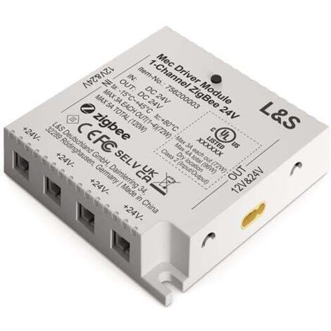 Module de commande MEC 1 canal, 4 sorties LED, 24 V CC, L. 73,6 mm (1/2)