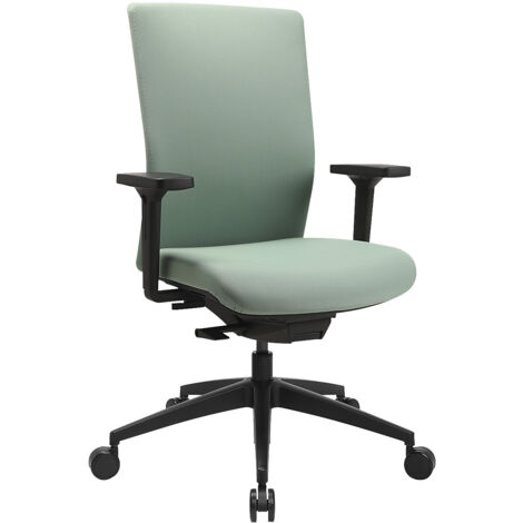 Fauteuil de bureau pivotant Synchr.-M. vert menthe 450-570 mm avec dossier supportant 110 kg (1/5)