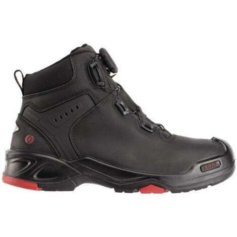 Bottes de sécurité Braxton taille 45 noir/rouge en cuir S3 SRC HRO EN20345 (1/5)
