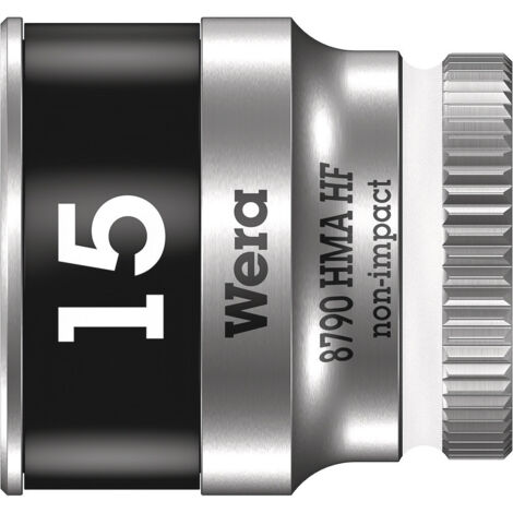 Insert de clé à douille 8790 HMA HF 1/4 pouce 6 pans SW 15 mm L.23 mm (1/5)