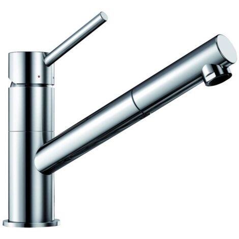 Blanco – Robinet mitigeur de cuisine Kano-S – Finition chromée – Bec haut et pivotant – Pour installation sur évier (1/10)