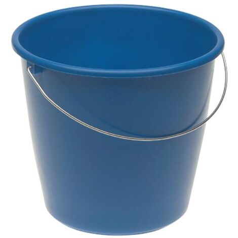Seau en plastique mélangé 5 l – Anse métallique – Graduation pour dosage – Couleurs assorties – 737150 - SEAU 5 L