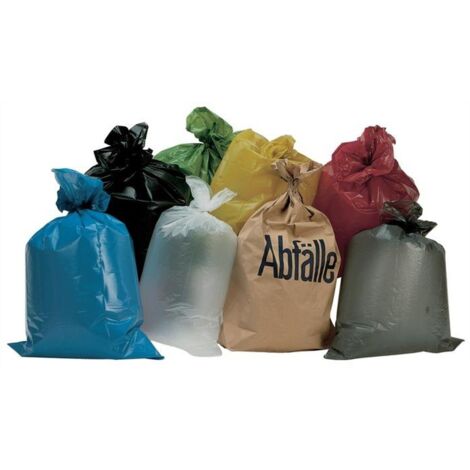 Sac plastique 70 l LD-PE jaune 50 µm L 575 x l 1000 mm, 250 pièces/boîte (1/4)
