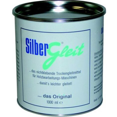 Lubrifiant à sec 1000 ml – Film invisible et sec – Résistant à l'abrasion et à l'eau – Pour usinage bois sans traces – Silbergleit