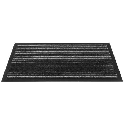Paillasson rayé, anthracite PP, L400 x l600 x P5 mm (1/2)