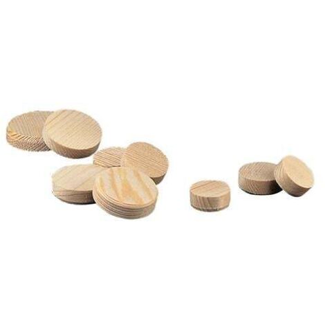 Plaquettes coniques D.25mm en bois d'épicéa, par boîte. env. 450 pcs. - HW3