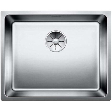 Blanco Andano 500 - Évier, 54x44 cm, bordure plate, inox 522965