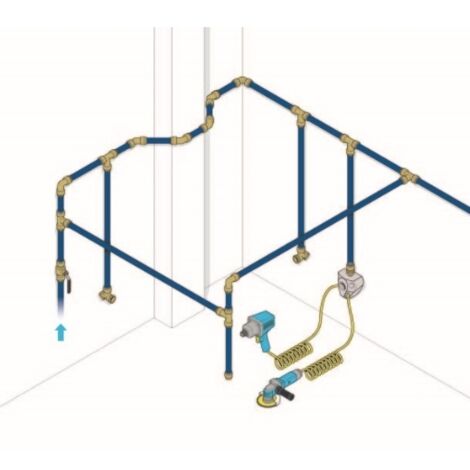 Tuyau en aluminium pour air comprimé Ø 15 x 13 mm, barre de 3 m