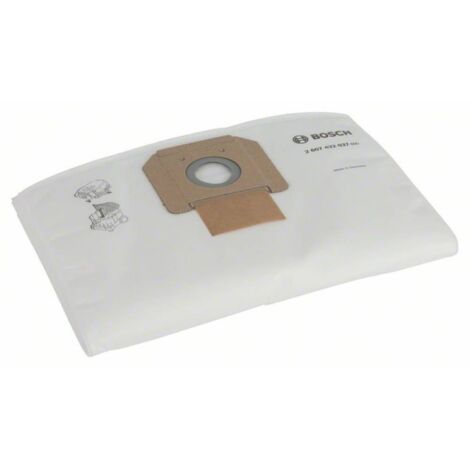 Bosch – Lot de 5 sacs tissu non tissé pour aspirateur GAS 35M AFC – Grande capacité d'aspiration – Résistance aux déchirures – SKU 2607432037