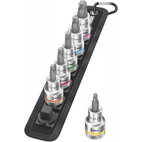 Jeu de clés à douille Belt C 3 TORX® HF Zyklop 6 pièces, 1/2 pouce T25-T55 (1/5)