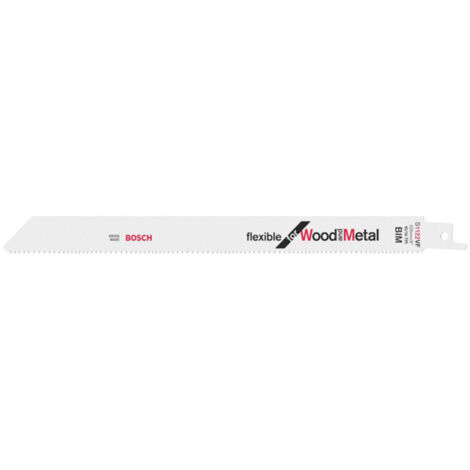 Bosch 5x lame de scie sabre S 1122 VF Flexible for Wood and Metal - 2608654981