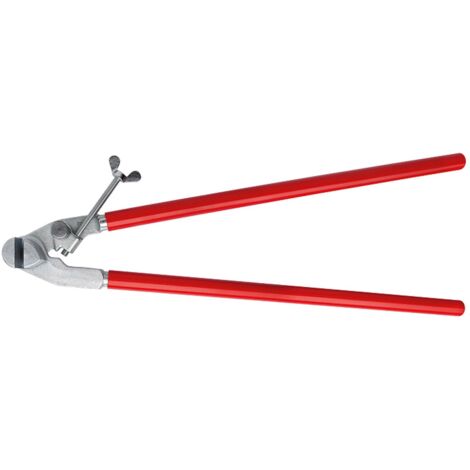 Pince de dénudage pour câbles de distribution – Longueur 680 mm – Tête en fonte résistante à la corrosion – Largeur de fente 10 mm – Erdi