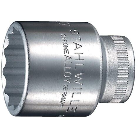 Embout de clé à douille 50 1/2 pouce 12 pans SW 19 mm L.38 mm