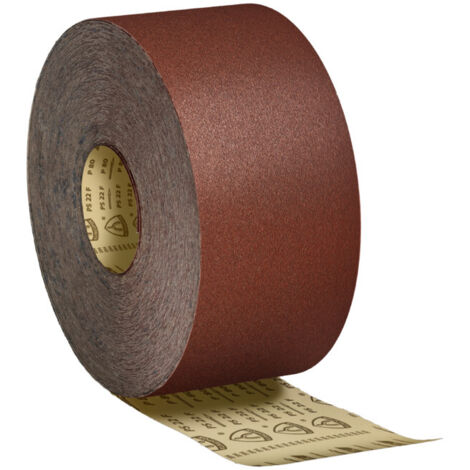 Rouleau de papier abrasif PS 22 F ACT 115 mm K.80 pour bois/peinture, corindon (1/4)